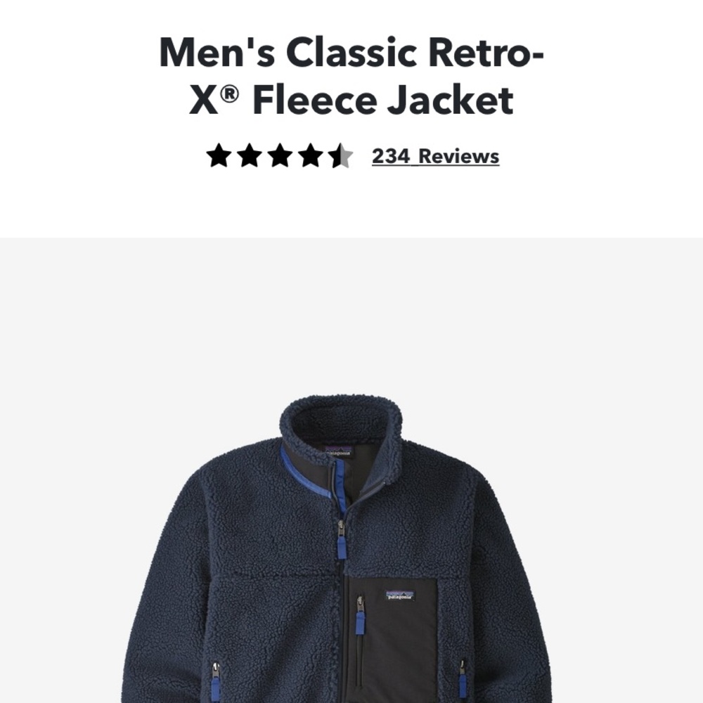 Men's Classic Retro-X® Fleece Jacket size L